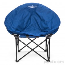 Lucky Bums Moon Camp Kids Adult Indoor Outdoor Comfort Lightweight Durable Chair with Carrying Case, Blue, Large 568935380
